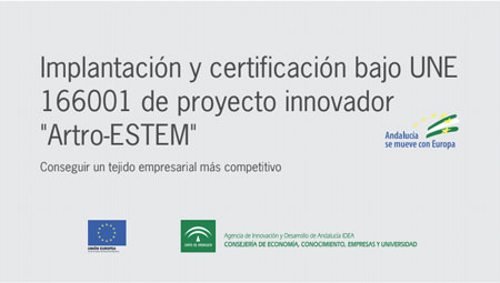 Implantación y certificación bajo UNE 166001 de proyecto innovador 